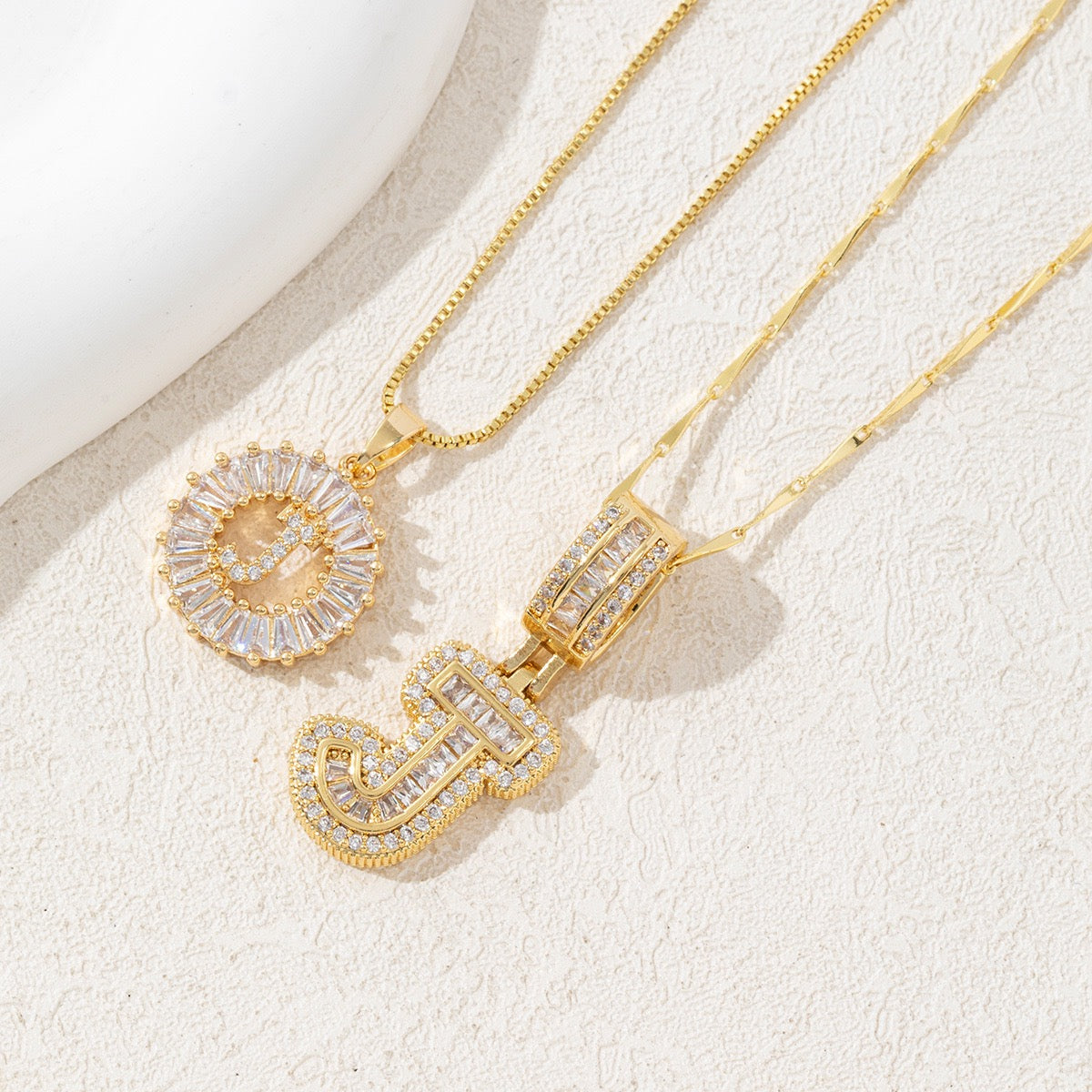 [Last Day 50% Off] 2-Pack - 18K Gold Initial Pendant Necklace（Free shipping）