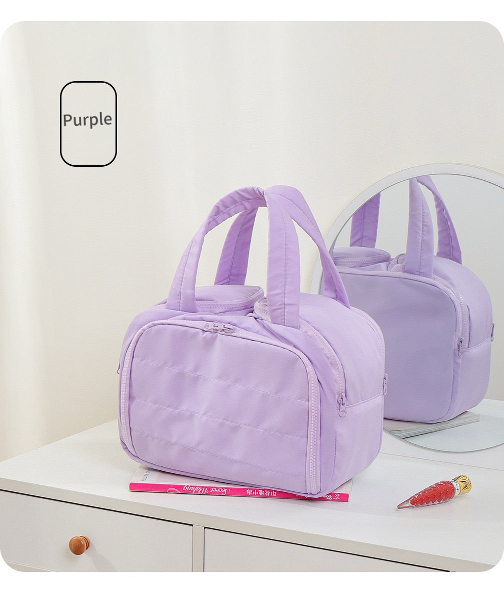 Portable multifunctional cosmetic bag, toiletry bag, travel bag