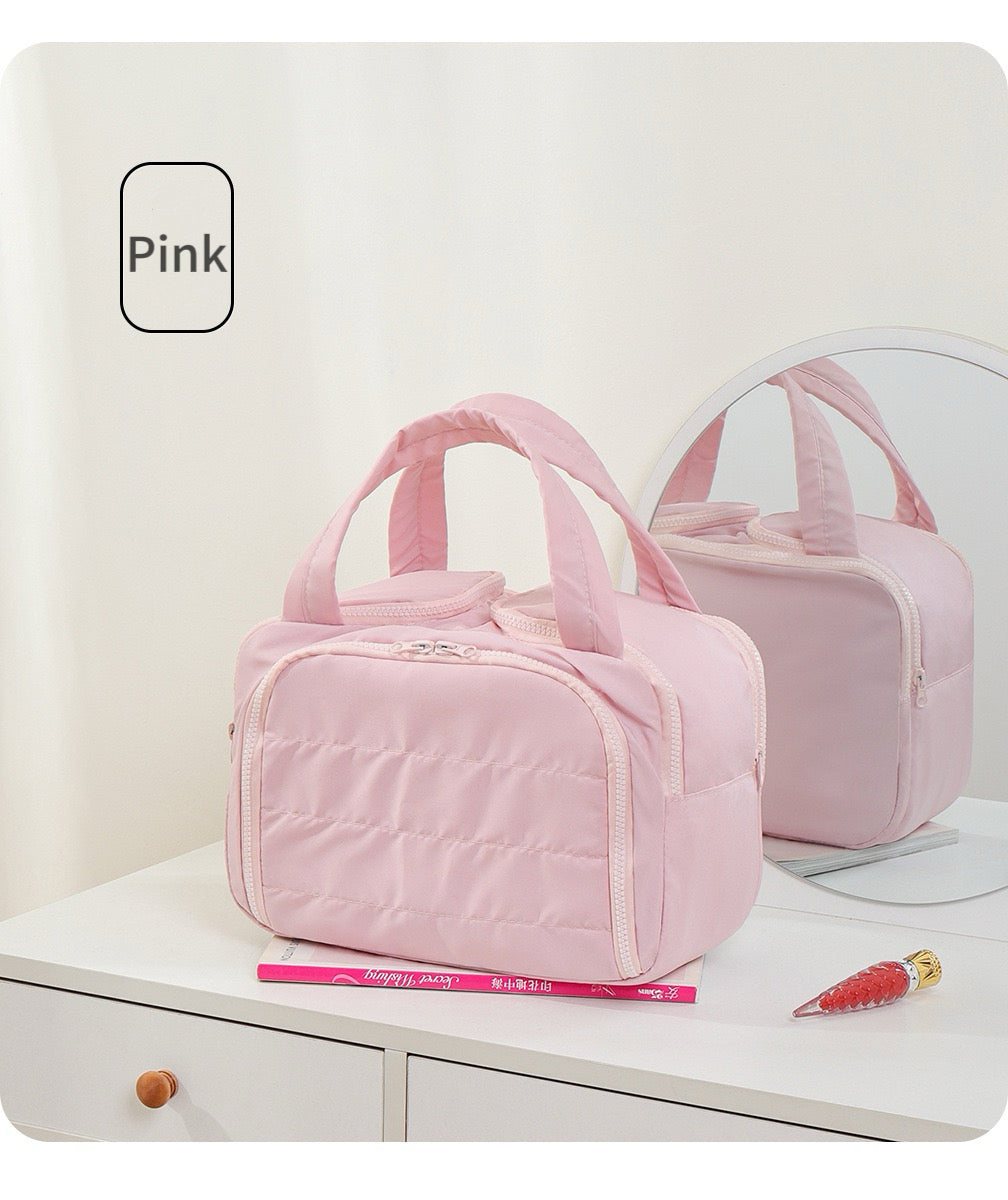 Portable multifunctional cosmetic bag, toiletry bag, travel bag