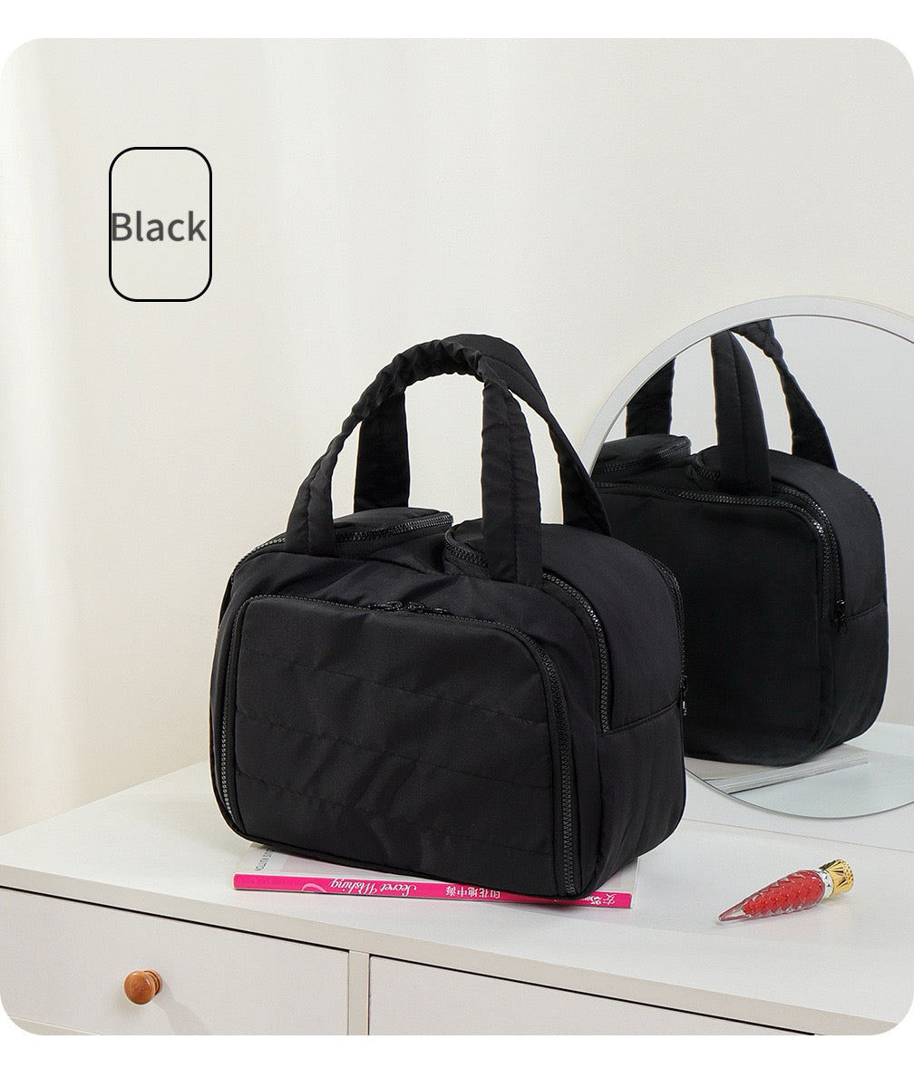 Portable multifunctional cosmetic bag, toiletry bag, travel bag