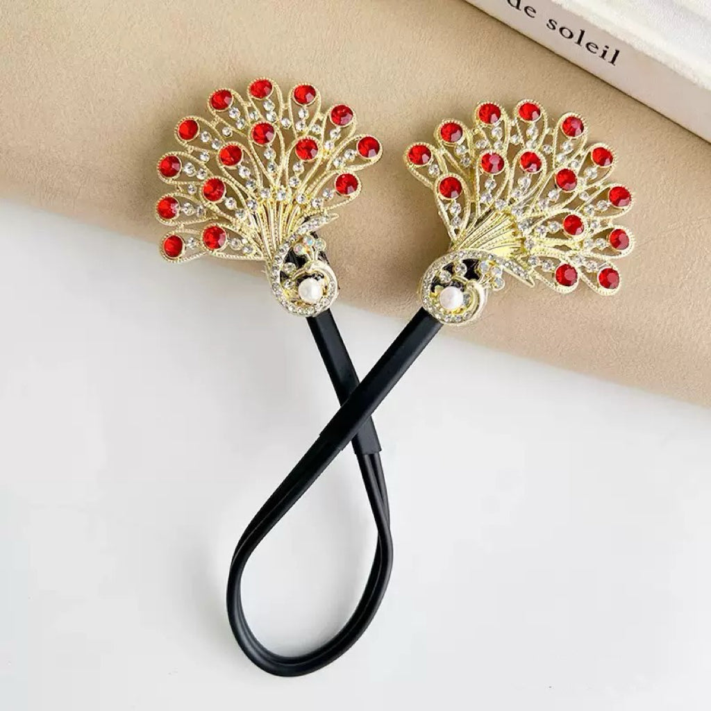 Crystal pearl peacock hair curler (🔥buy 2 get 1 free+free shiping)