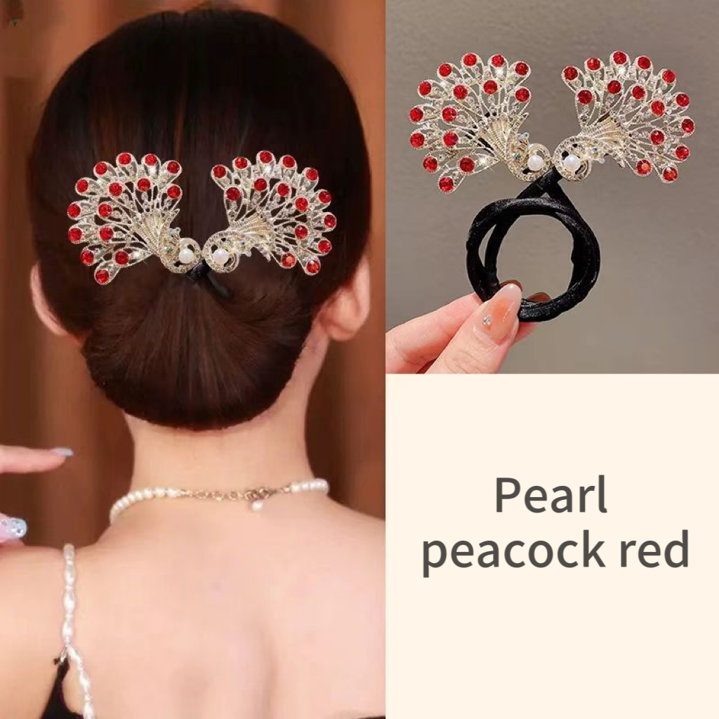 Crystal pearl peacock hair curler (🔥buy 2 get 1 free+free shiping)