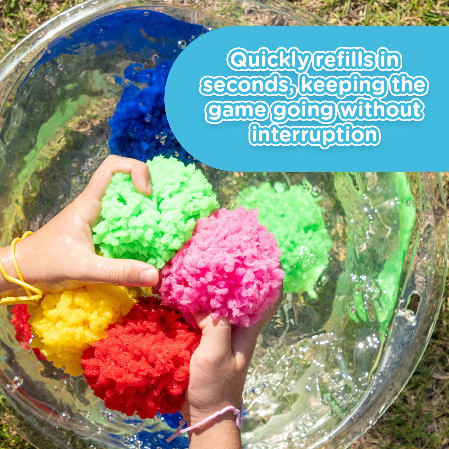 Kids Outdoor Pool Toys Reusable Sponge Water Ball (Buy 10 Get 30 Free)