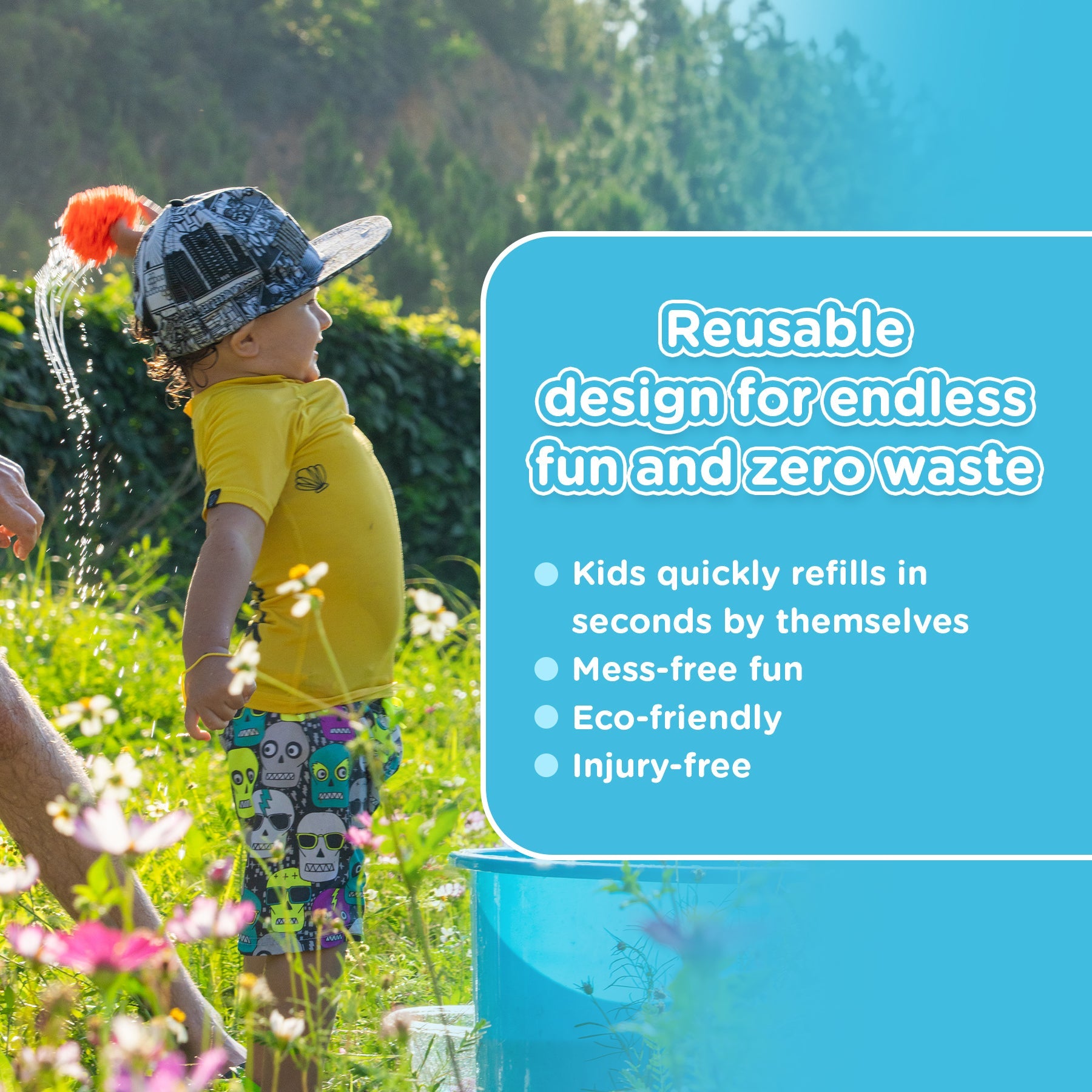 Kids Outdoor Pool Toys Reusable Sponge Water Ball (Buy 10 Get 30 Free)