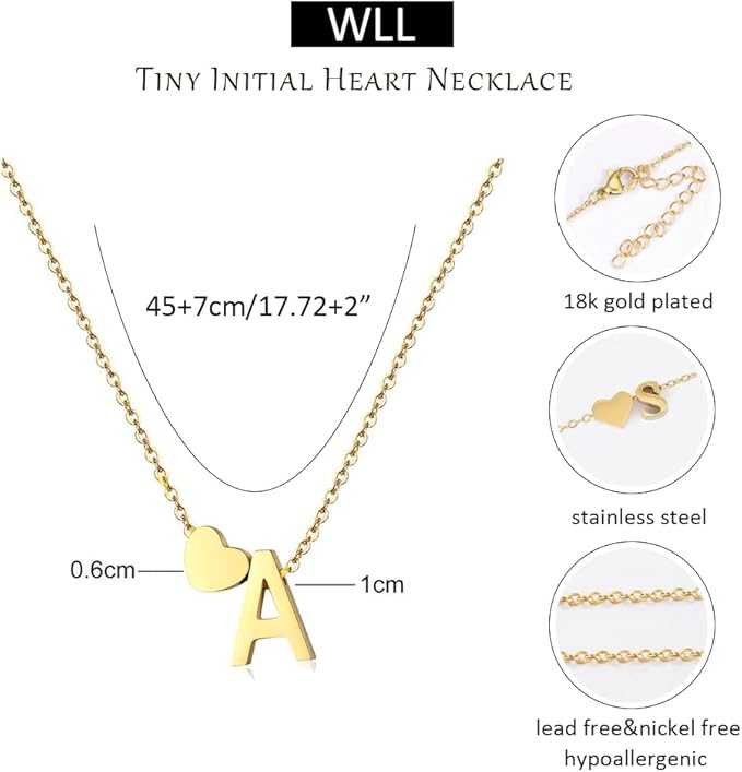 ❤️Love letter necklace 18K gold-plated clavicle chain