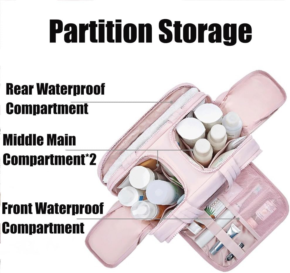 Portable multifunctional cosmetic bag, toiletry bag, travel bag