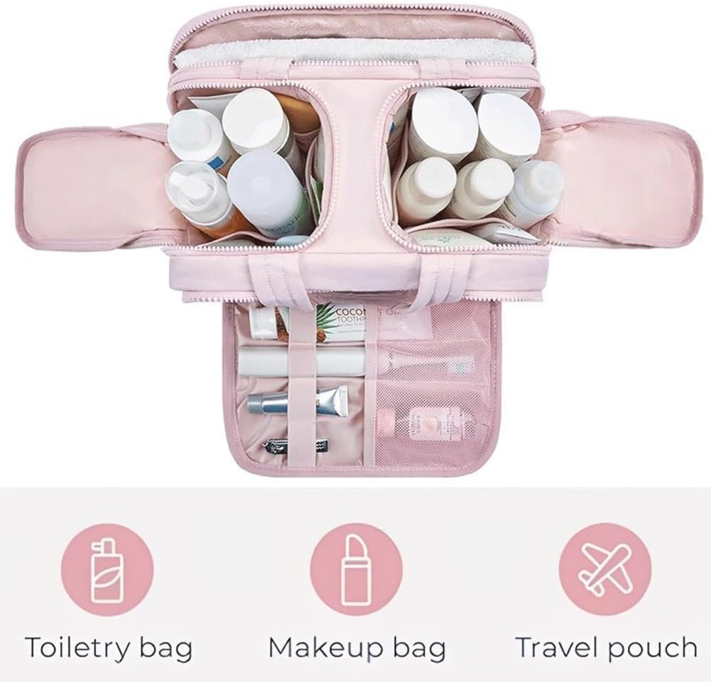 Portable multifunctional cosmetic bag, toiletry bag, travel bag