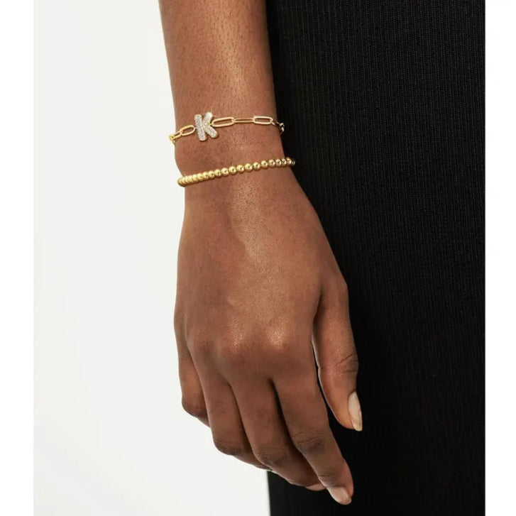 A-Z Adjustable Bubble Letter Bracelet 2-Pack (Free shipping）