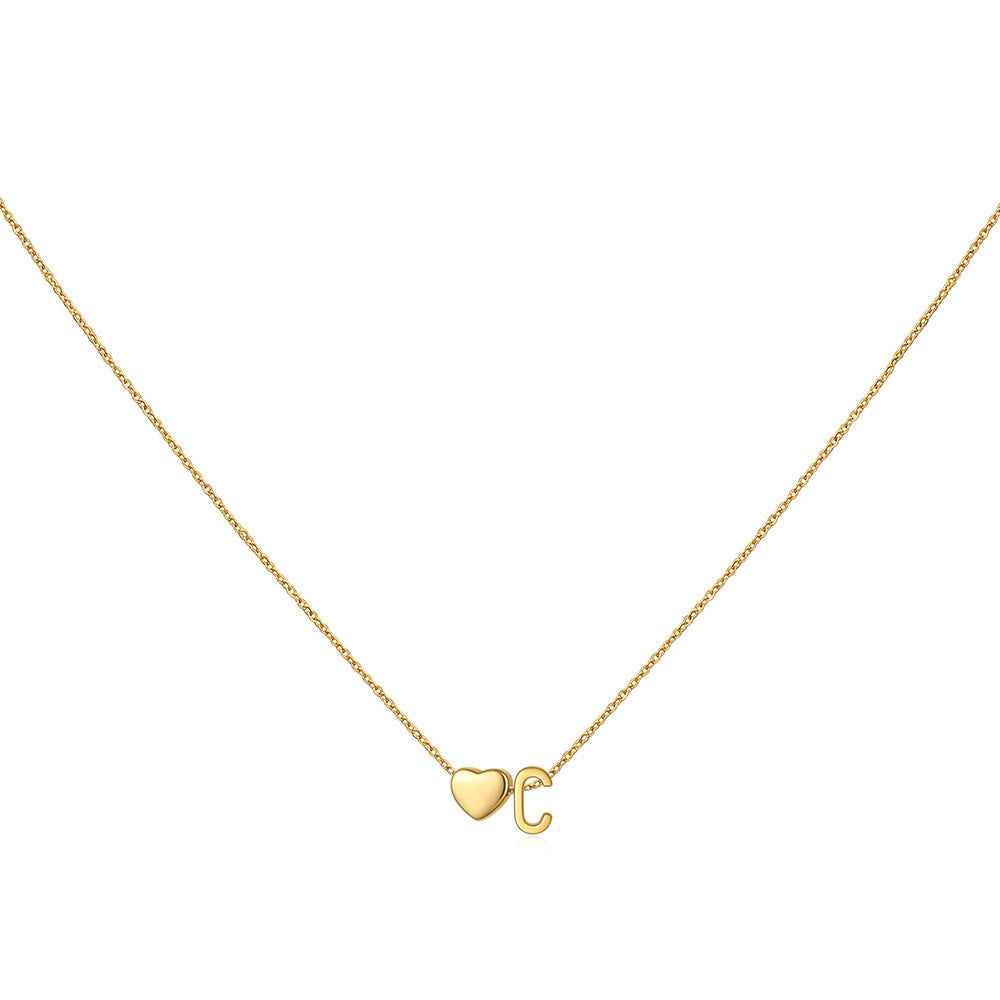 ❤️Love letter necklace 18K gold-plated clavicle chain