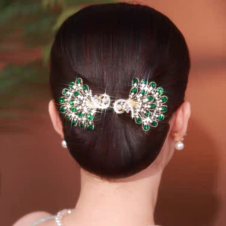 Crystal pearl peacock hair curler (🔥buy 2 get 1 free+free shiping)