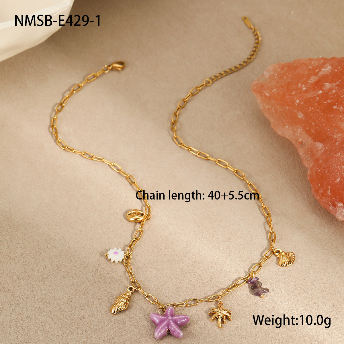 Shell Natural Stone Pendant Necklace Bracelets