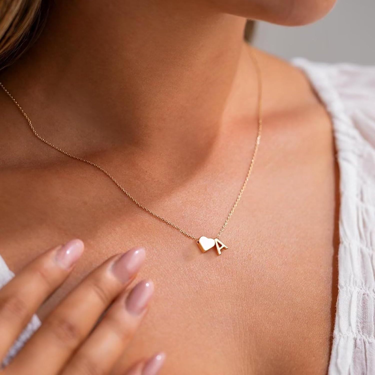 ❤️Love letter necklace 18K gold-plated clavicle chain