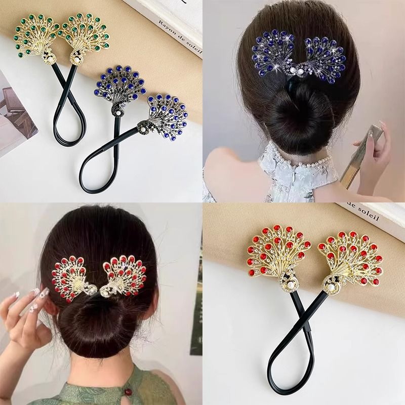 Crystal pearl peacock hair curler (🔥buy 2 get 1 free+free shiping)