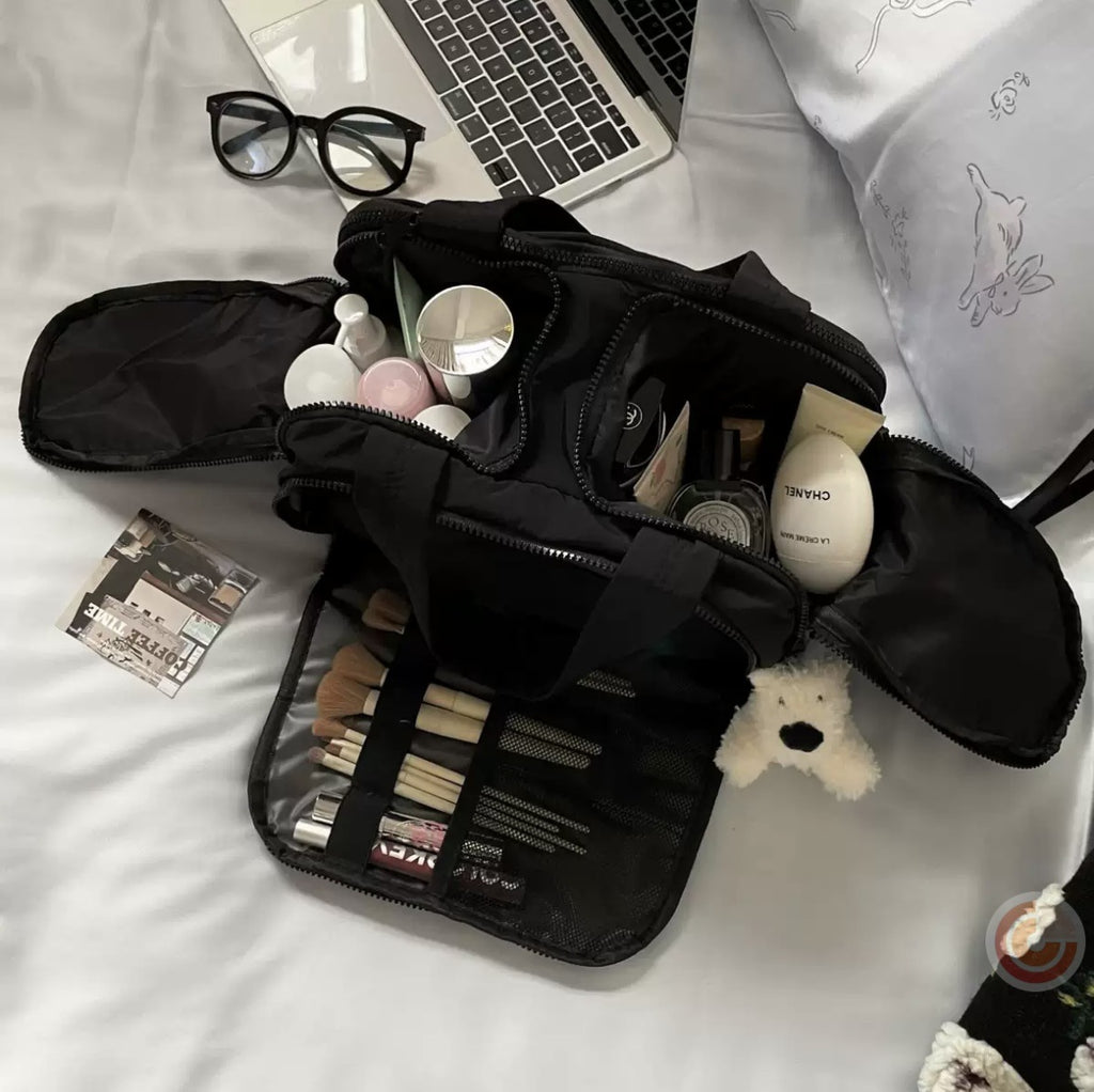 Portable multifunctional cosmetic bag, toiletry bag, travel bag